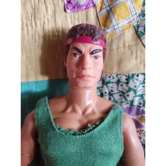 1992 GI Joe Hasbro Pawtucket 12" Tall Action Figure Doll Headband W/Flaws - Picture 3 of 9